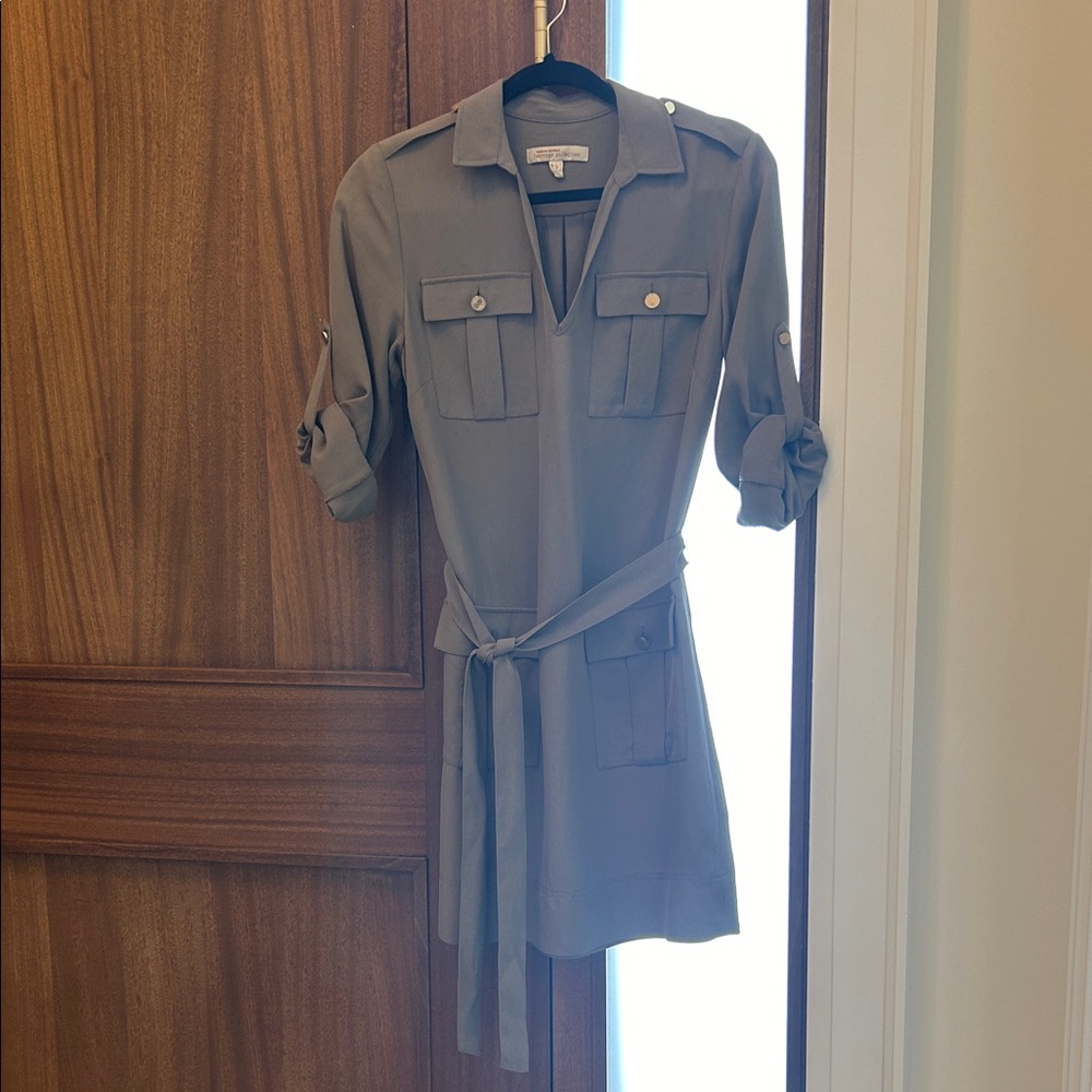 Banana Republic Taupe Long Sleeve Dress